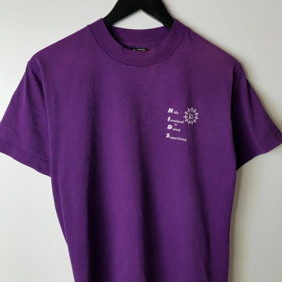 Kids Involved In Doing Something T Shirt  90s Vintage Single Stitch USA Large L - Picture 10 of 16